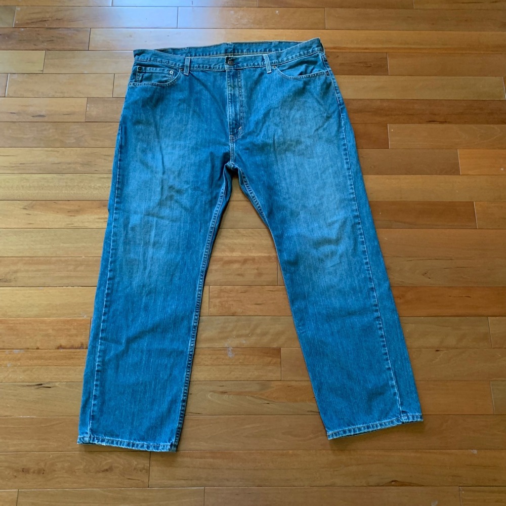 Levis 559 Relaxed Straight Mens Jeans 42x30 Medium Wash Blue Denim 5-Pocket